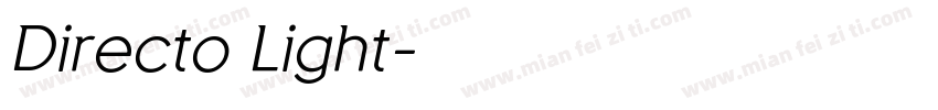 Directo Light字体转换
